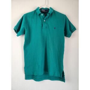 Vintage Polo Ralph Lauren Polo Shirt Short Sleeve Men Size Small Blue/Green